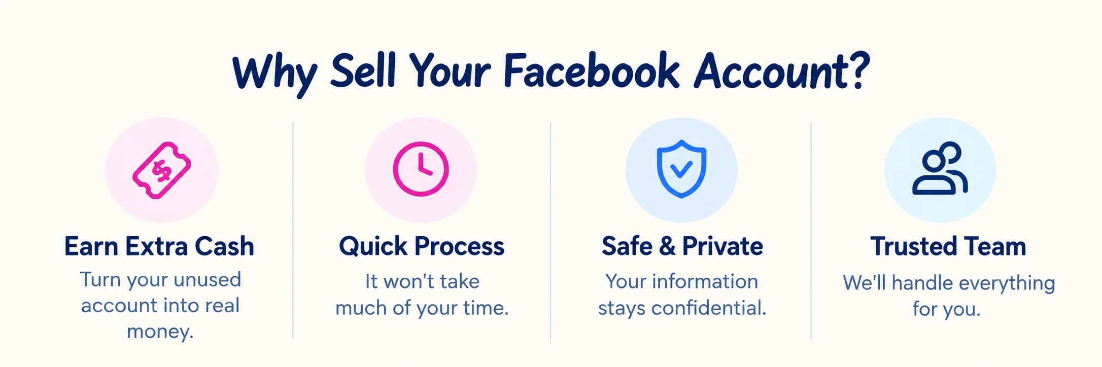 Why sell your Facebook account — benefits